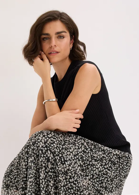Rok van mesh jersey, bonprix