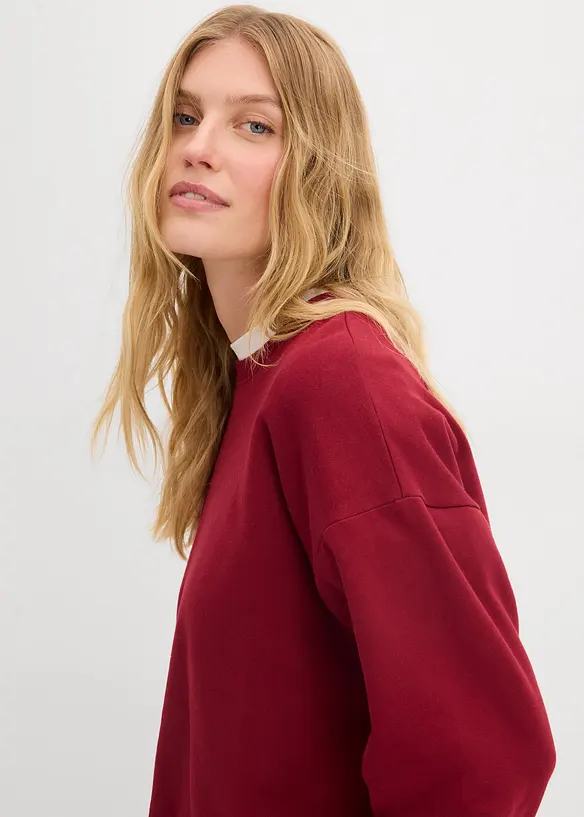 Oversized sweater van biologisch katoen, bonprix