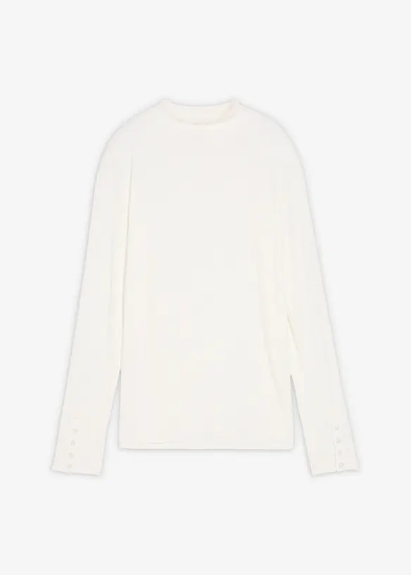 Longsleeve van geribd materiaal, bonprix