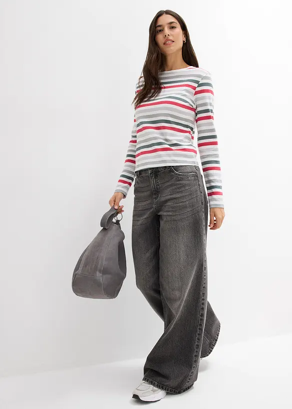 Longsleeve van puur katoen, bonprix