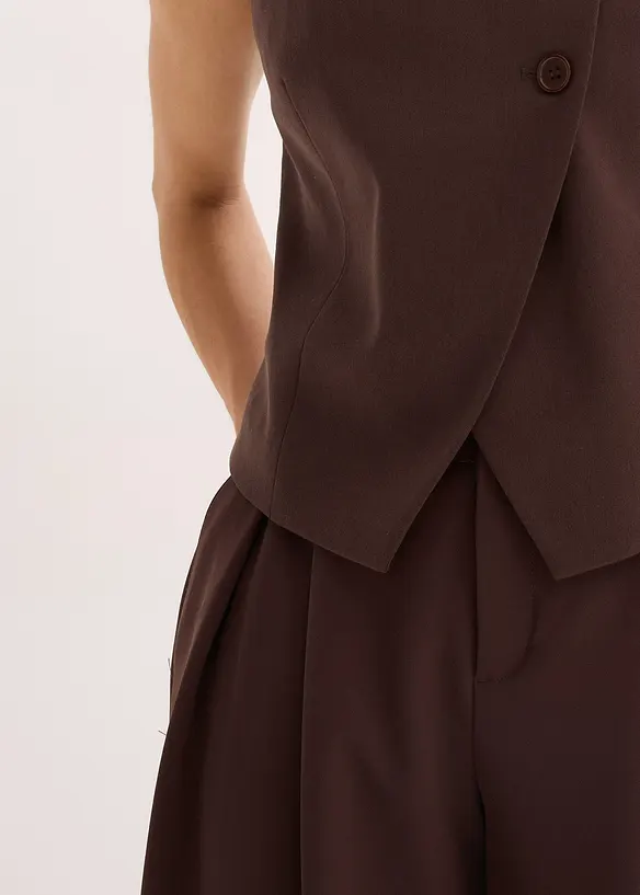 Gilet in een soepele visosemix, bonprix