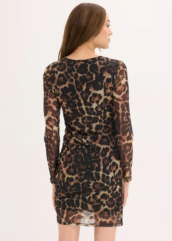 Mini jurk met plooitjes, bonprix