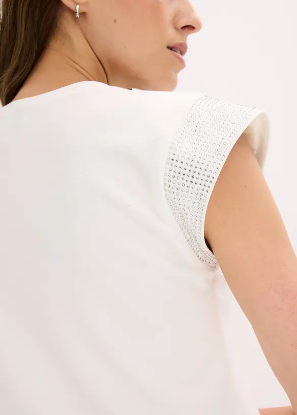 Shirt met schoudervullingen, bonprix