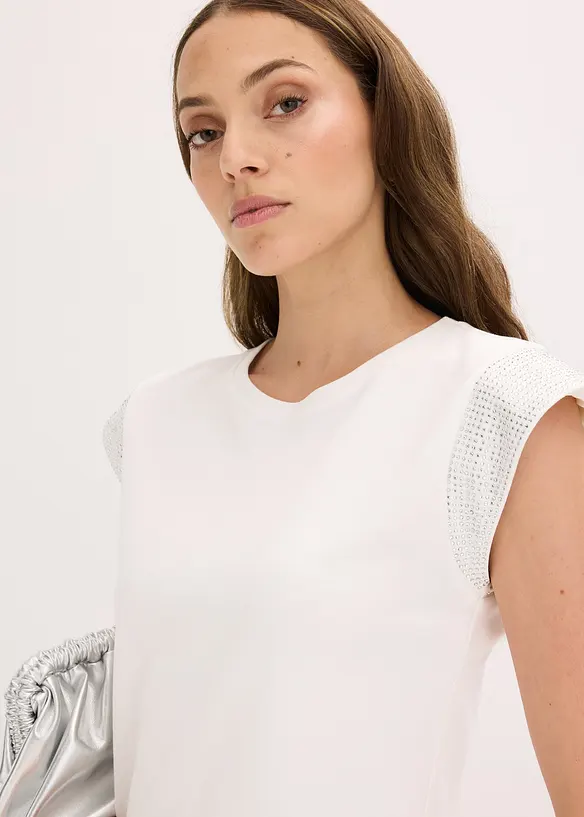 Shirt met schoudervullingen, bonprix