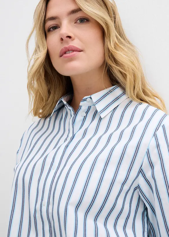 Oversized blouse van katoen, bonprix