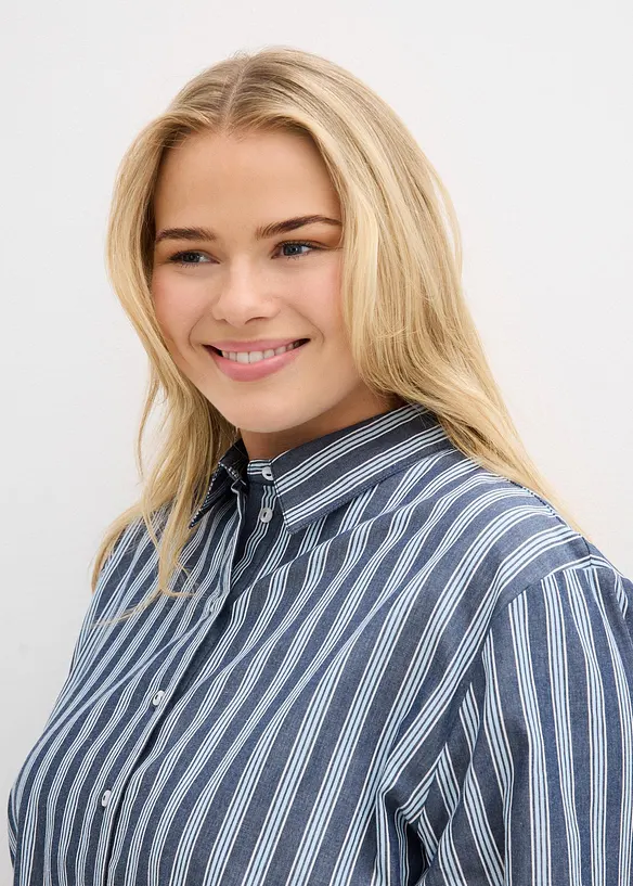 Oversized blouse van katoen, bonprix