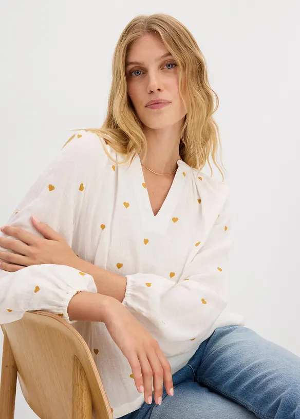 Tuniek van mousseline, bonprix