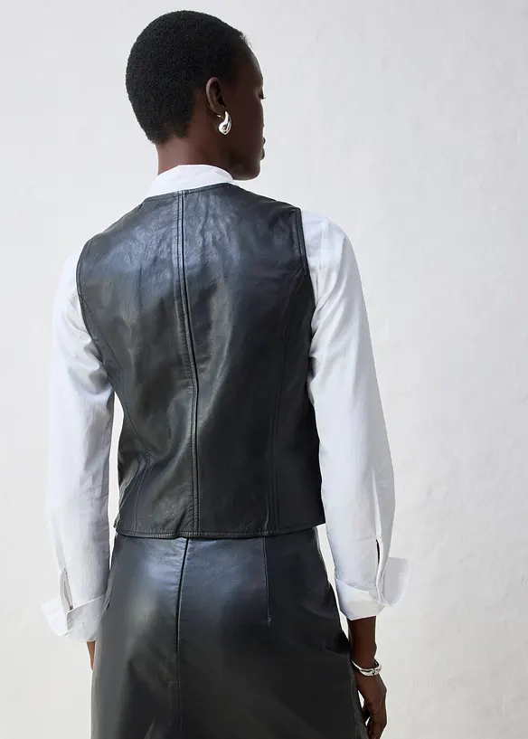 Bodywarmer van lamsnappa, bonprix