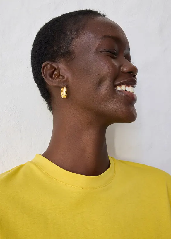 Shirt in een zijdemix, bonprix