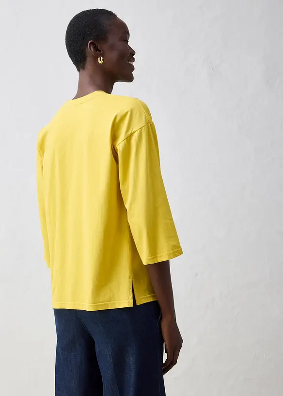 Shirt in een zijdemix, bonprix