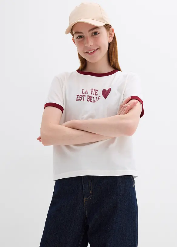 T-shirt van biologisch katoen, bonprix