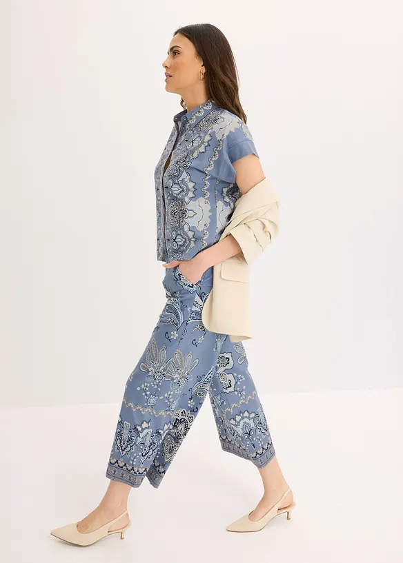 Oversized shirt met paisley motief, bonprix