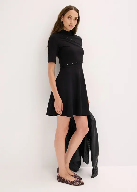 Mini jurk met studs, bonprix
