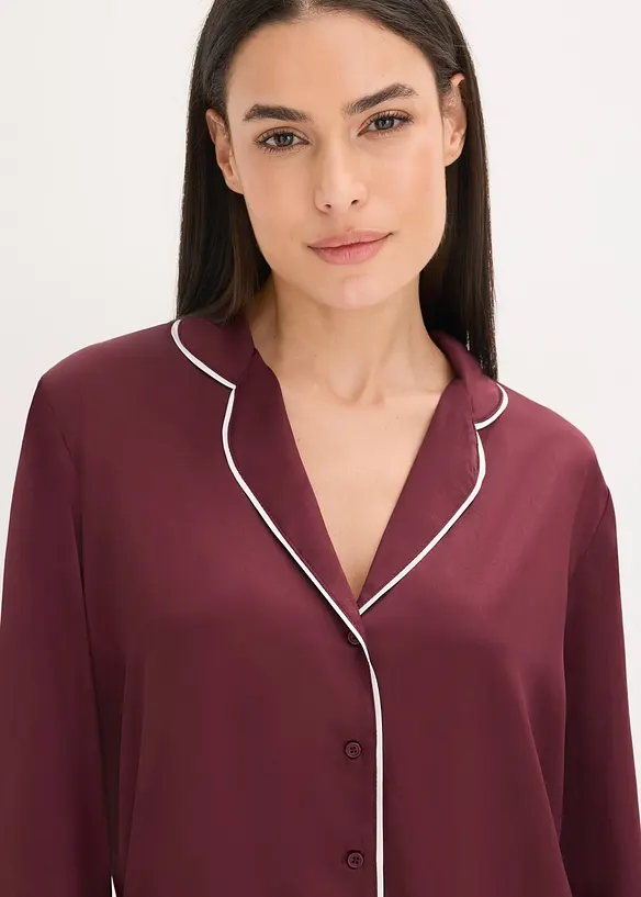 Geweven pyjama van satijn, bonprix