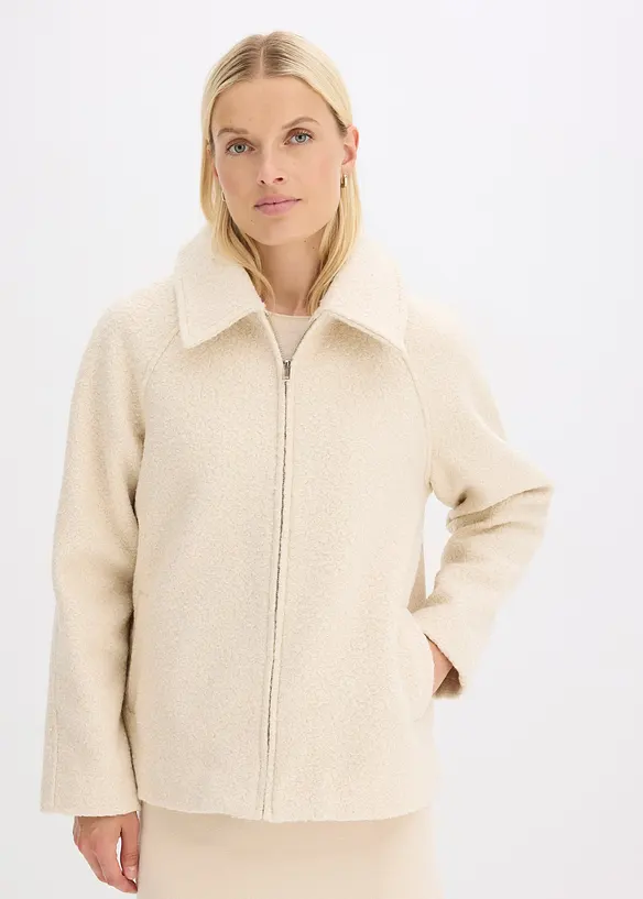 Bomber van zacht bouclé, bonprix