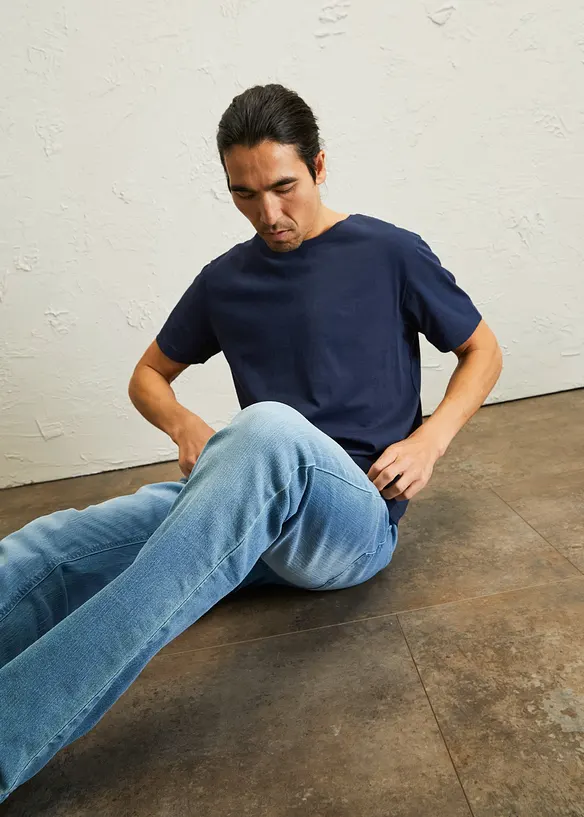 Slim fit stretch jeans, straight, bonprix