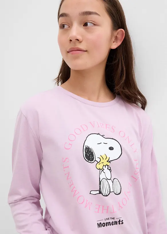 Longsleeve Snoopy shirt van puur katoen, Peanuts