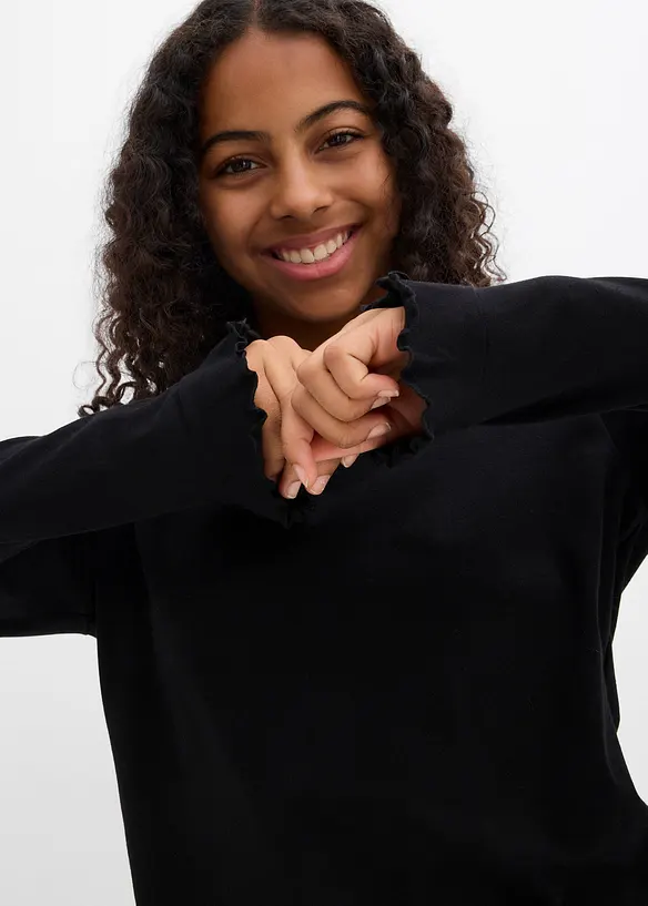 Longsleeve in een elastische katoenmix, bonprix