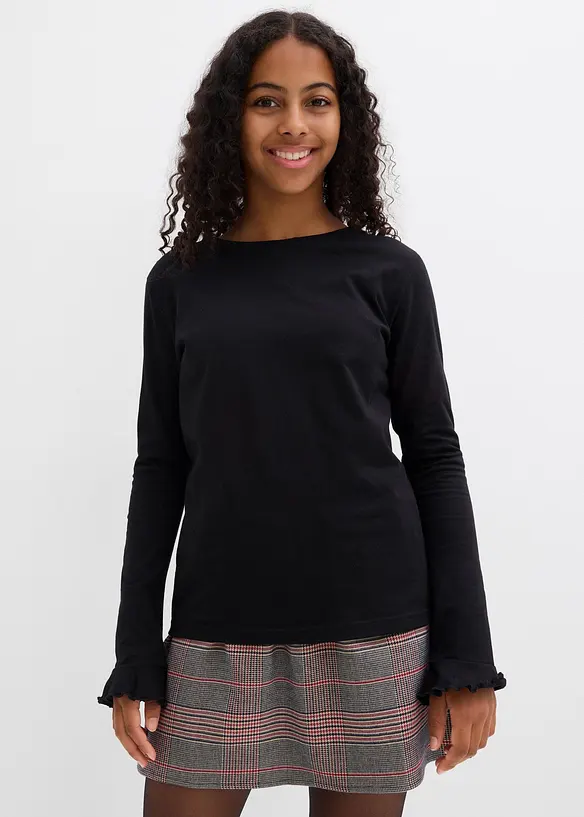 Longsleeve in een elastische katoenmix, bonprix