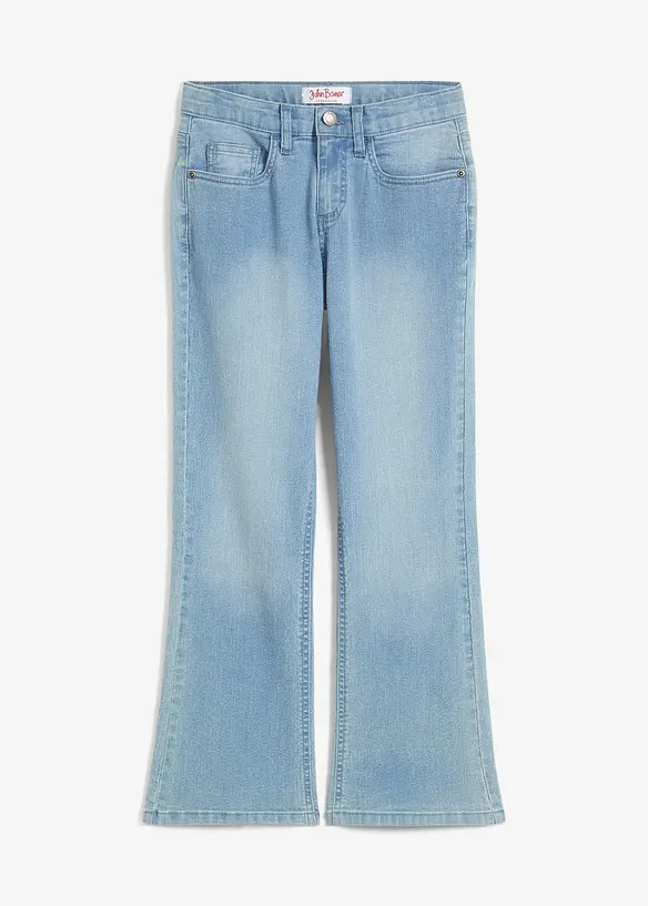 Bootcut meisjes jeans, mid waist, bonprix