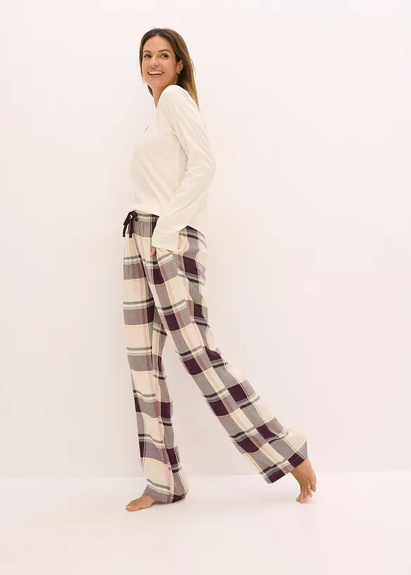 Pyjama met een zachte broek in een geschenktasje, bonprix