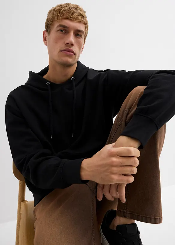 Hoodie van biologisch katoen, loose fit, bonprix