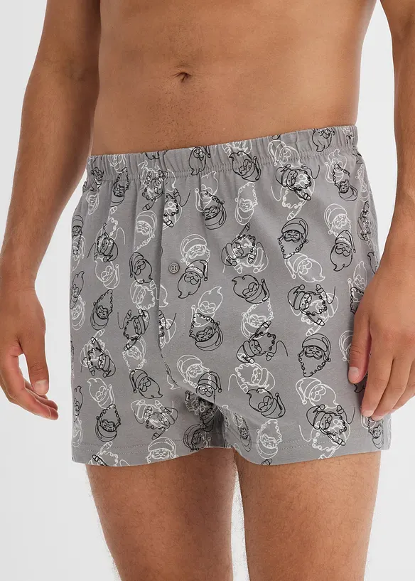 Wijde boxershorts van biologisch katoen (3-pack), bonprix