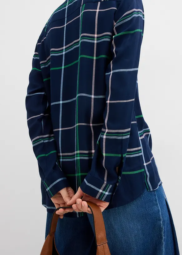 Lange blouse van soepele viscose, bonprix