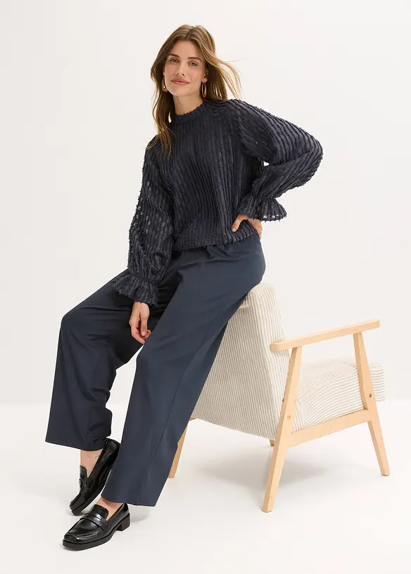 Blouse van gestructureerd materiaal, bonprix