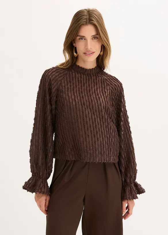 Blouse van gestructureerd materiaal, bonprix