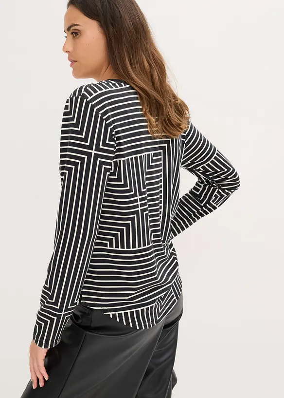 Longsleeve van viscose, bonprix