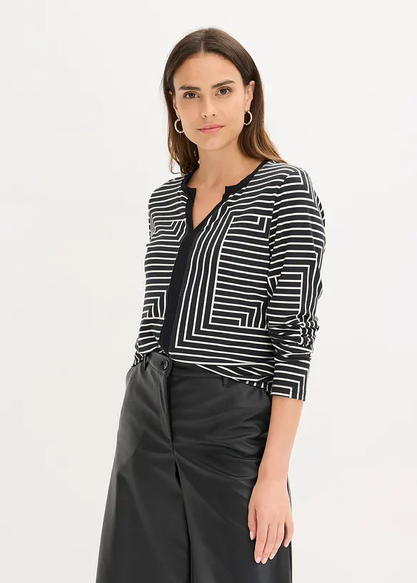 Longsleeve van viscose, bonprix