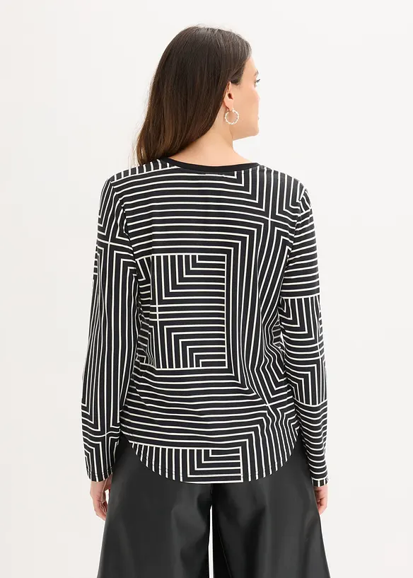 Longsleeve van viscose, bonprix