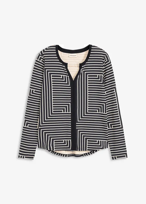 Longsleeve van viscose, bonprix