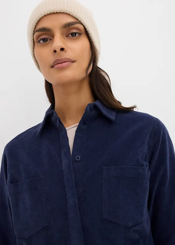 Figuuraccentuerende corduroy jurk, bonprix