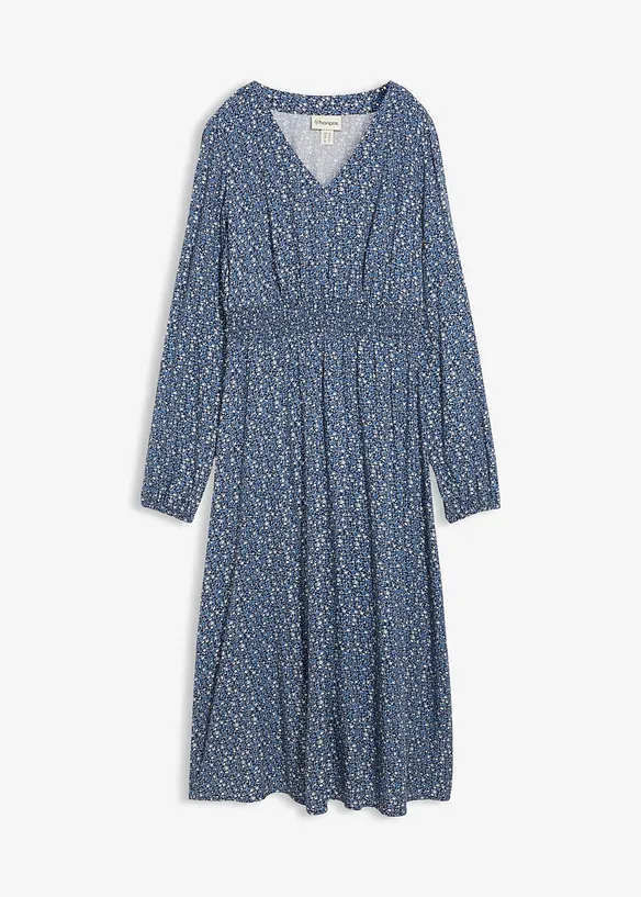 Midi jurk van soepele viscose, bonprix