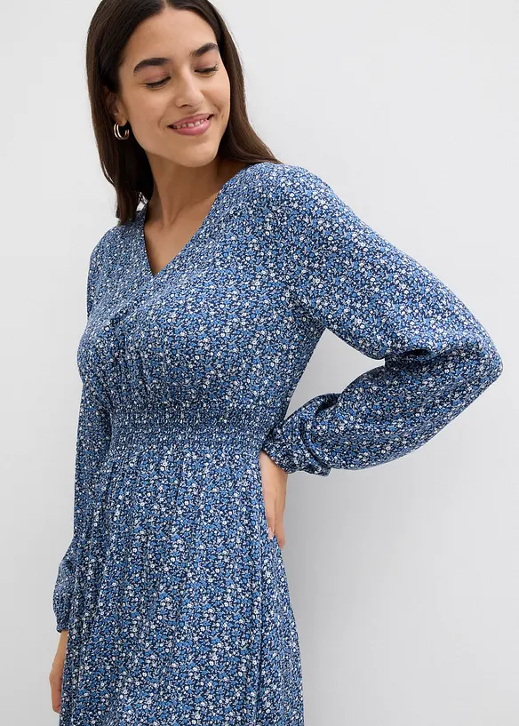 Midi jurk van soepele viscose, bonprix