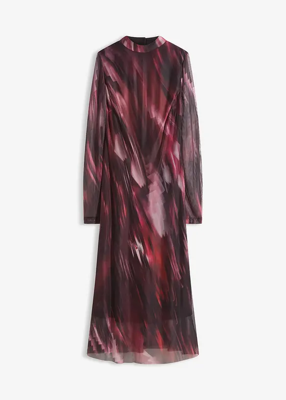 Midi jurk van zachte mesh, bonprix