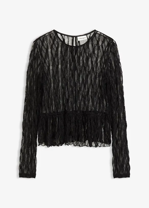 Longsleeve van kant, bonprix