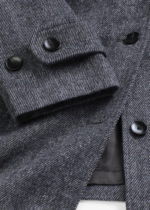 Lange peacoat in wol-look, bonprix