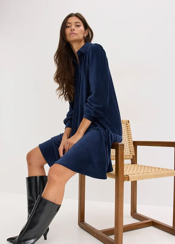 Korte jurk van corduroy, bonprix