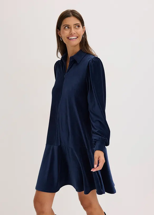 Korte jurk van corduroy, bonprix