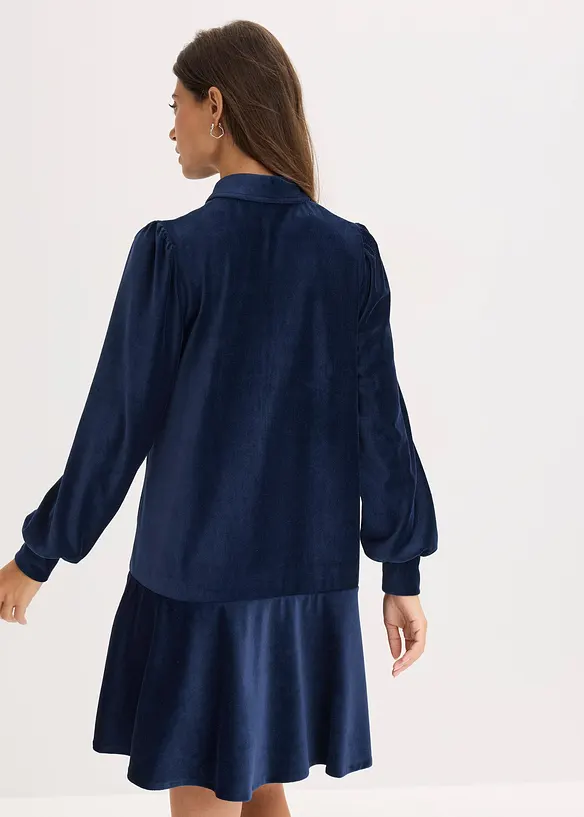 Korte jurk van corduroy, bonprix