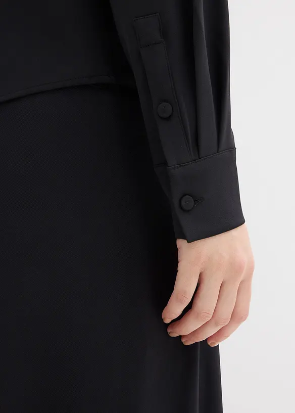 Licht glanzende shirtblouse, bonprix