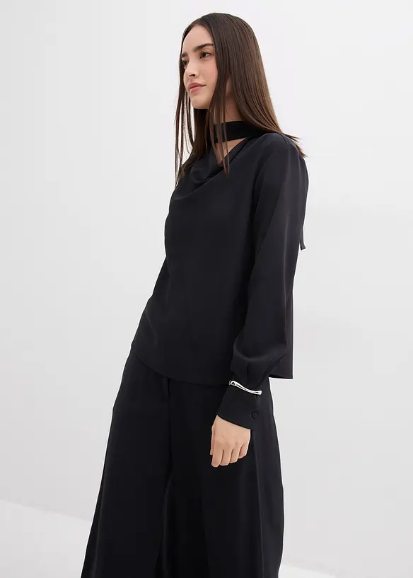 Licht glanzende shirtblouse, bonprix