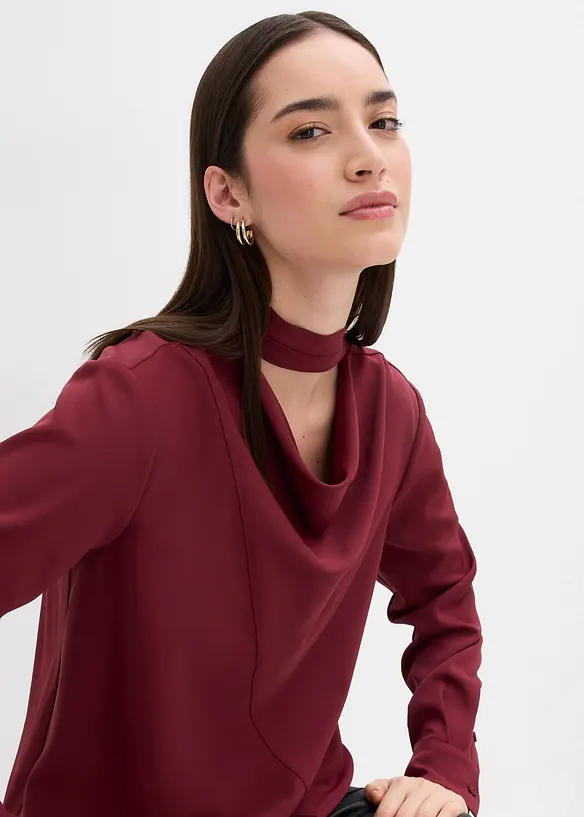 Licht glanzende shirtblouse, bonprix