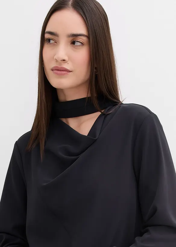 Licht glanzende shirtblouse, bonprix