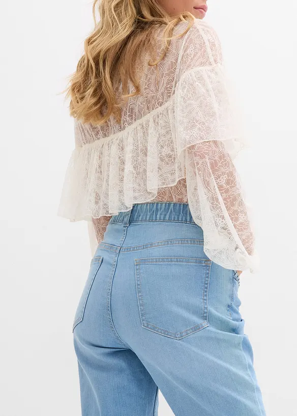 Straight jeans high waist met zakdetails, bonprix