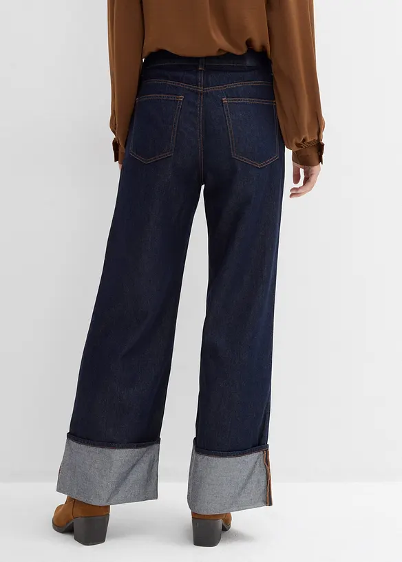 Baggy jeans mid waist, bonprix