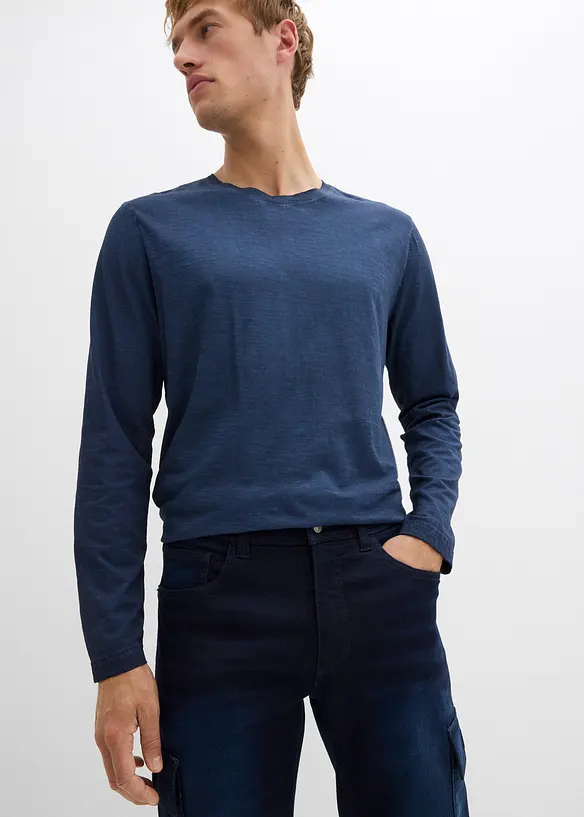 Regular Fit cargo jogging Jeans met comfortband, straight, bonprix